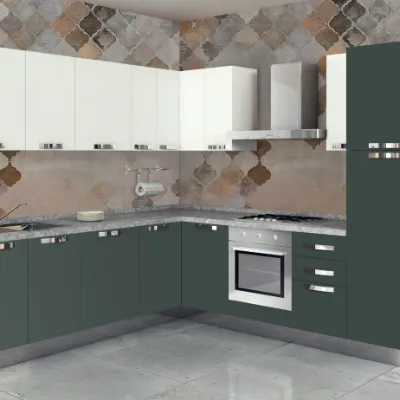 Cucina ad angolo moderna Composizione angolo - 5 Arrex a prezzo ribassato