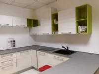 Cucina rovere chiaro moderna ad angolo Gaia Mobilturi a soli 4599