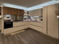 Cucina ad angolo moderna grigia Veneta cucine Oyster a soli 10300 Euro