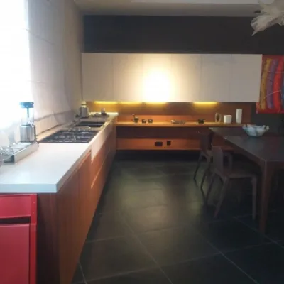 Cucina ad angolo moderna noce Varenna Alea a soli 13000