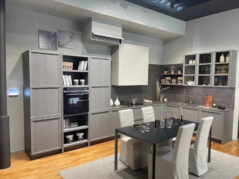 Cucina Newport Stosa grigio country ad angolo, 8390�.