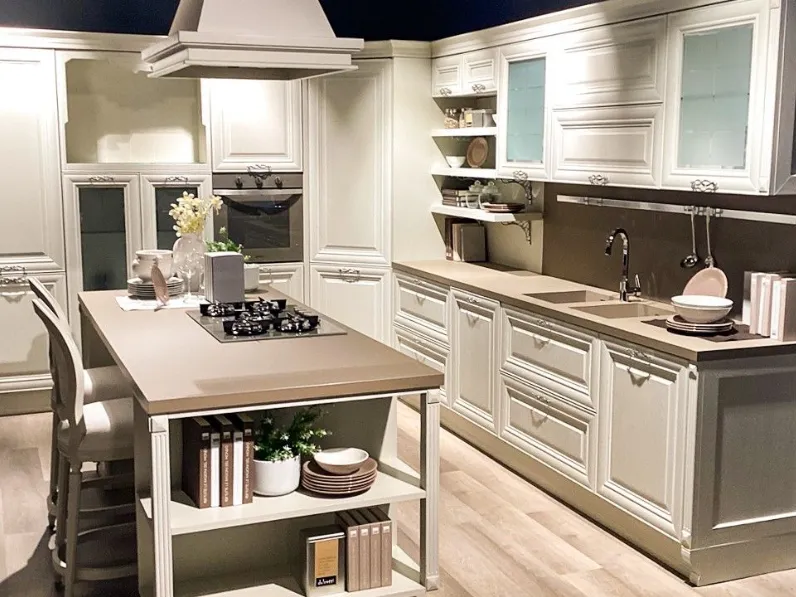 Cucina classica ad angolo Pantheon  Lube cucine a prezzo ribassato