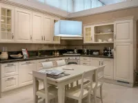 Cucina ad angolo Scavolini Baltimora piano granito scontata del 32%