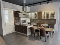 Cucina ad isola in laccato lucido magnolia Luxury glam a prezzo ribassato