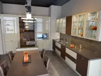 Cucina ad isola in laccato lucido magnolia Luxury glam a prezzo ribassato