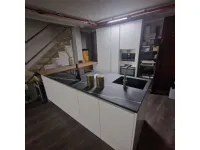 Cucina bianca design ad isola Seta bianca Essebi a soli 14991