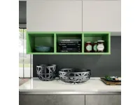 Cucina grigio moderna ad isola Cucina moderna con  isola e due colonne  Outlet etnico a soli 6990