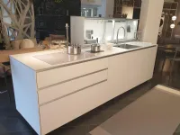 Cucina ad isola in laminato opaco bianca Artematica   a prezzo ribassato