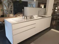 Cucina ad isola in laminato opaco bianca Artematica   a prezzo ribassato