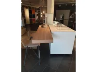 Cucina ad isola in laminato opaco bianca Artematica   a prezzo ribassato