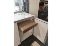 Cucina ad isola in laminato opaco bianca Artematica   a prezzo ribassato