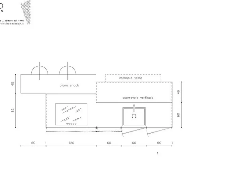 Cucina ad isola in laminato opaco bianca Artematica   a prezzo ribassato