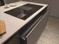 Cucina ad isola in laminato opaco noce Mod kali' a prezzo ribassato