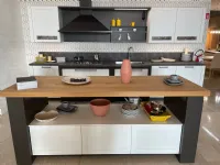 Cucina ad isola in nobilitato bianca Hera a prezzo scontato