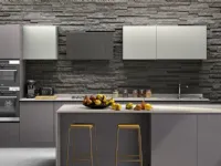 Cucina grigio moderna ad isola Zenit Essebi a soli 13990