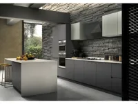 Cucina grigio moderna ad isola Zenit Essebi a soli 13990