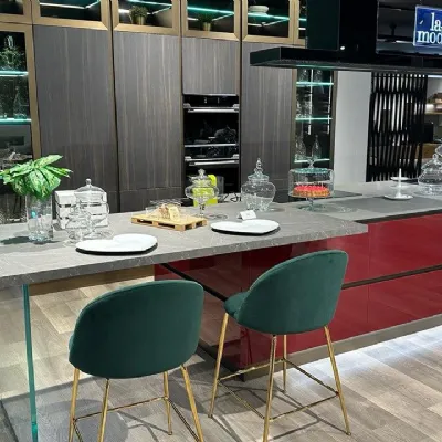 Cucina ad isola in vetro a prezzo ribassato 54%