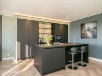 Cucina antracite design con isola Ingrosso cucine moderne icm82 Primopiano cucine in Offerta Outlet