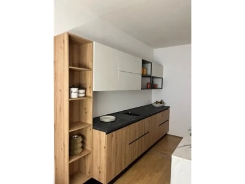 Cucina modello System gola rovere nodato Gm cucine PREZZO SCONTATO 60%