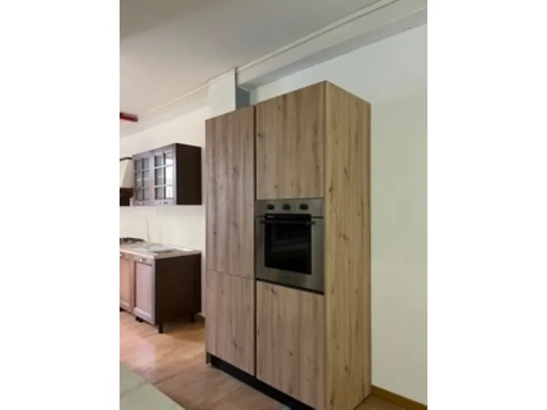 Cucina modello System gola rovere nodato Gm cucine PREZZO SCONTATO 60%