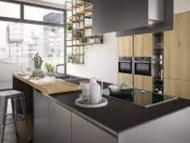 Cucina grigia design con isola Arredo3 Z62 a soli 16516 Euro