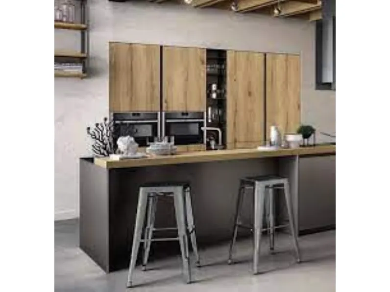 Cucina grigia design con isola Arredo3 Z62 a soli 16516 Euro