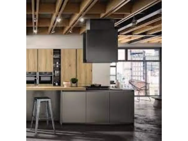 Cucina grigia design con isola Arredo3 Z62 a soli 16516 Euro