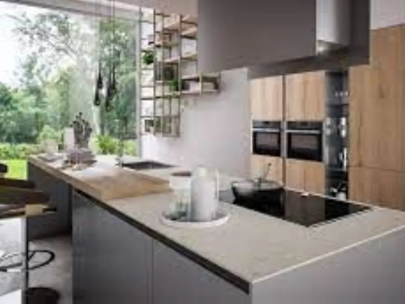 Cucina grigia design con isola Arredo3 Z62 a soli 16516 Euro