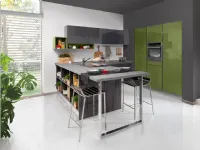 Cucina altri colori moderna ad angolo Planet laccata Ala cucine scontata