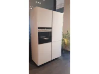Cucina con penisola in laminato opaco grigia Alea a prezzo scontato