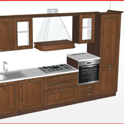 Cucina classica lineare Beatrice Artigianale a prezzo ribassato