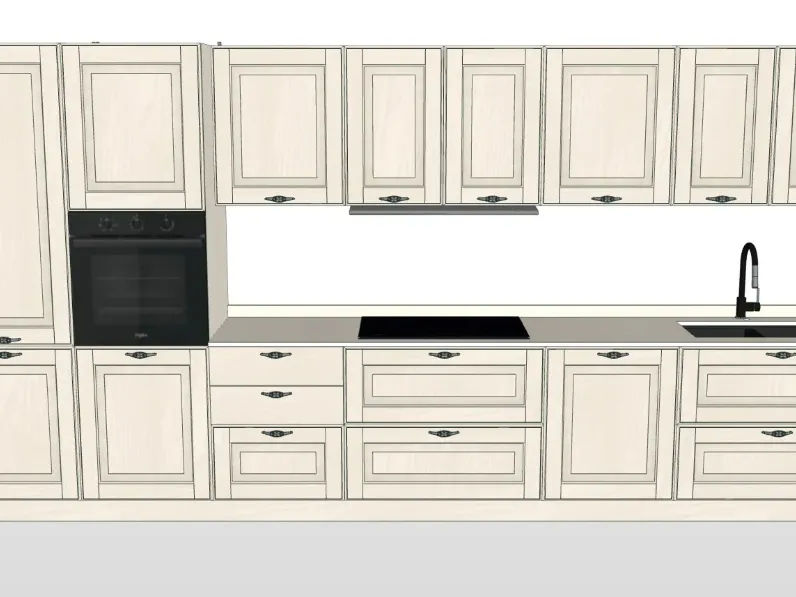 Scopri la cucina Memory 03 di Veneta Cucine in OFFERTA OUTLET 