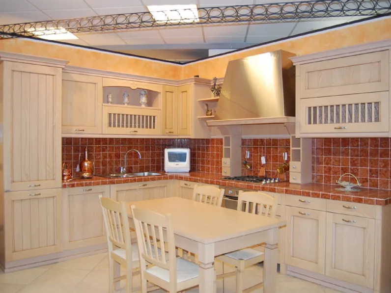Cucina a prezzo scontato ad angolo country Asolo Dibiesse