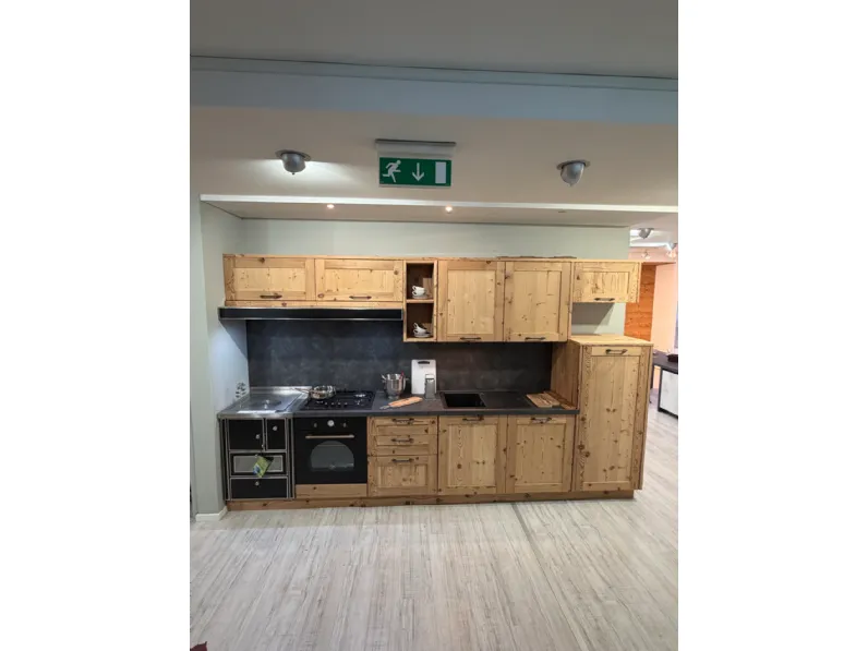 Cucina a prezzo ribassato lineare country Abete vecchio  Ar-tre