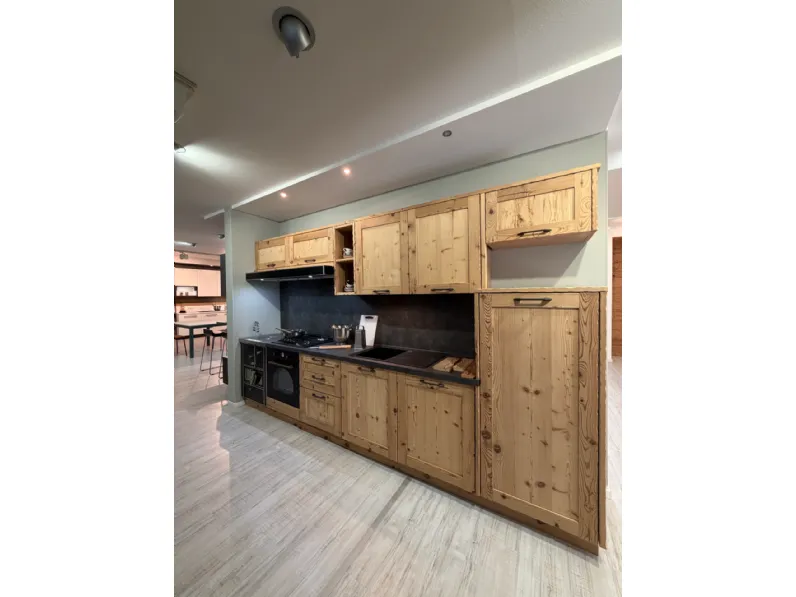 Cucina a prezzo ribassato lineare country Abete vecchio  Ar-tre