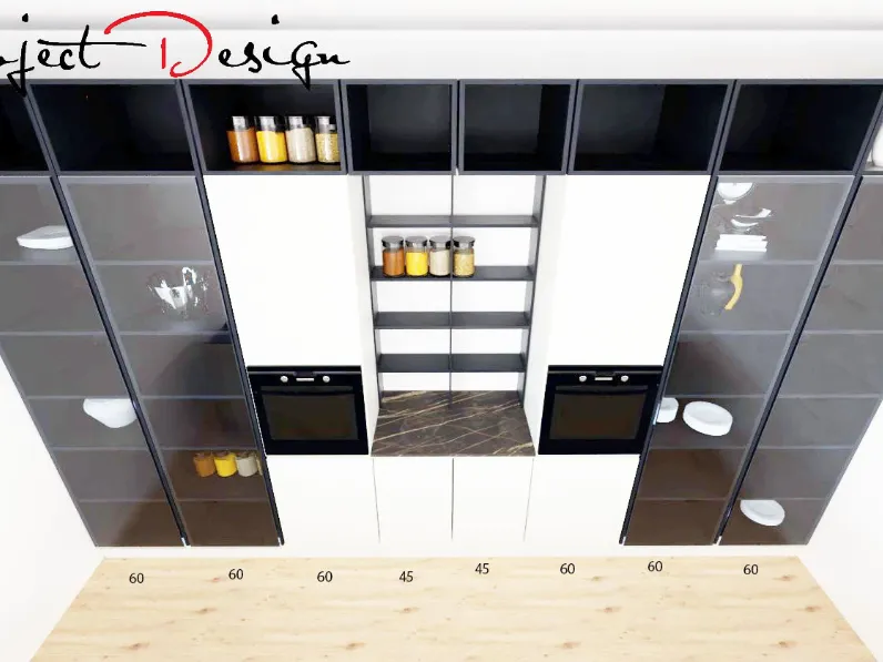 Cucina con isola Astra Sp22  SCONTATA 52%