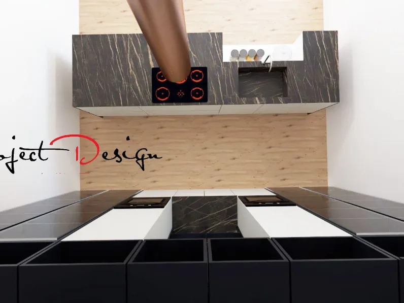 Cucina con isola Astra Sp22  SCONTATA 52%