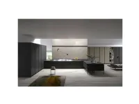 Cucina Dibiesse design con penisola altri colori in laminato opaco Vestimi