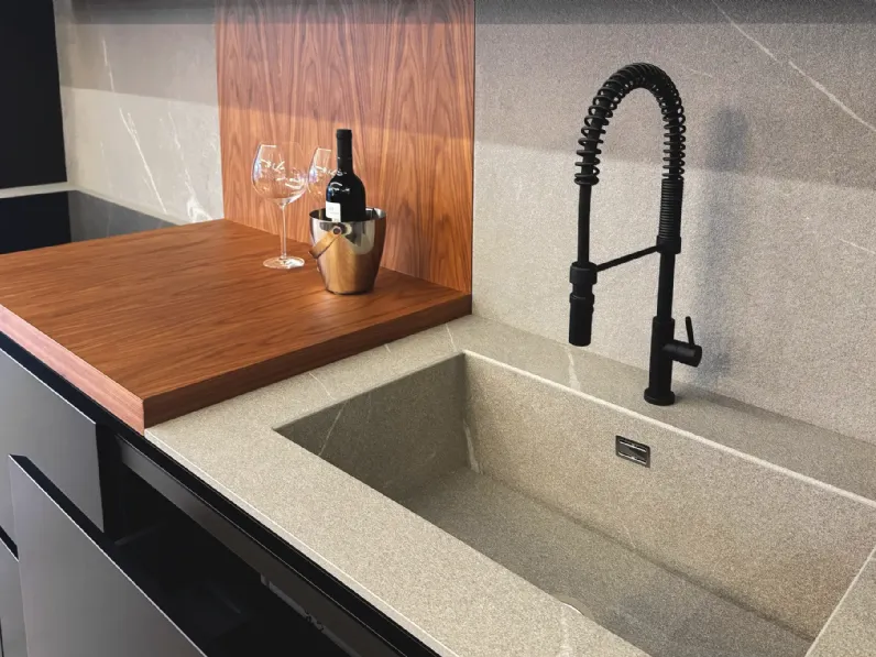 Cucina altri colori design lineare Binova Cucina bluna black  a soli 13440 Euro