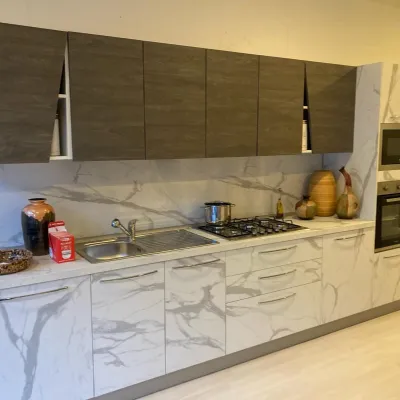 Cucina lineare in laminato opaco altri colori Maya a prezzo scontato