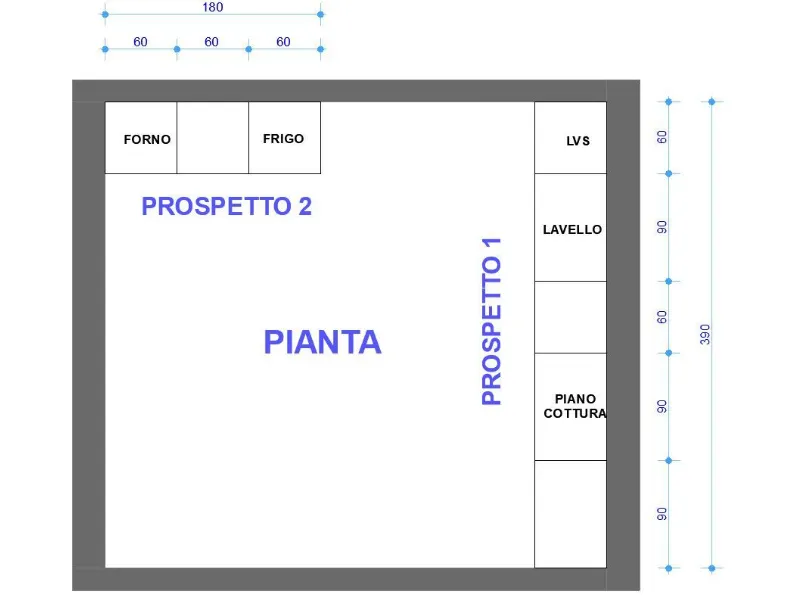 Cucina altri colori design lineare Sp22 Astra in Offerta Outlet