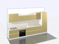 Cucina altri colori design lineare Zecchinon Kappa 105 a soli 16405 Euro
