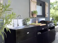 Cucina altri colori design Tre moduli con piastra elettrica &tradition in Offerta Outlet 