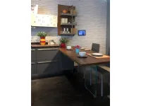 Cucina altri colori moderna ad angolo Clover bridge Lube cucine in Offerta Outlet