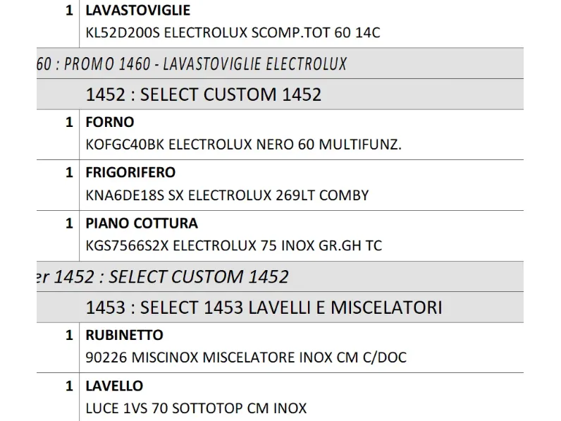 Cucina kali composizione 19 di Arredo3 in offerta -40%