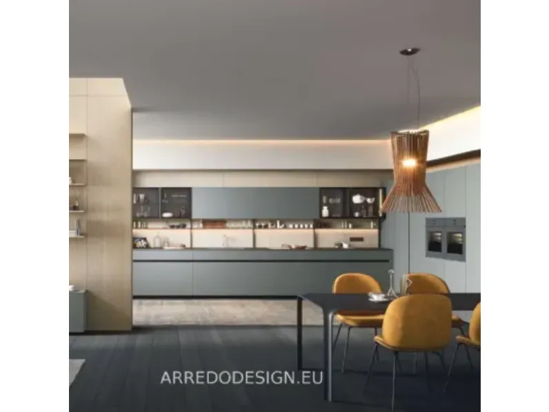 Cucina a PREZZI OUTLET in laminato materico Dibiesse -30%