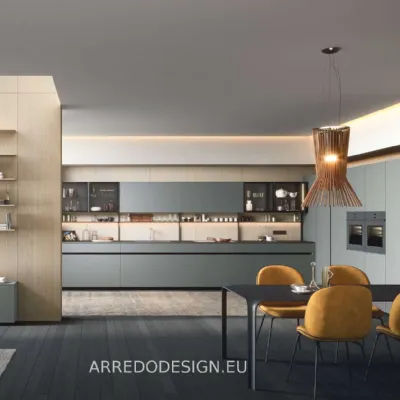 Cucina altri colori moderna ad angolo Dibiesse Emporio a soli 5450
