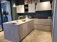 Cucina ad angolo in laminato materico altri colori Infinity a prezzo scontato