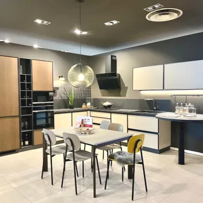Cucina ad angolo moderna altri colori Scavolini Jeometrica inside a soli 15813 Euro