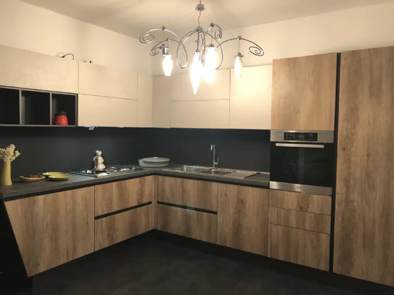 Cucina altri colori moderna ad angolo Mia Aran cucine